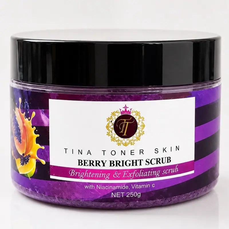 TINA TONER Glow Papaya & tomatoes Scrub for Gentle cleans and Glow. Skin 300g, Lavender, Body Care TINA TONER Glow Papaya & tomatoes Scrub for Gentle cleans and Glow. Skin 300g, Lavender, Body Care