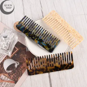 Colorful Hair Comb - Cellulose Acetate, Tortoise Shell Design, Birthday & Bridesmaid Gift