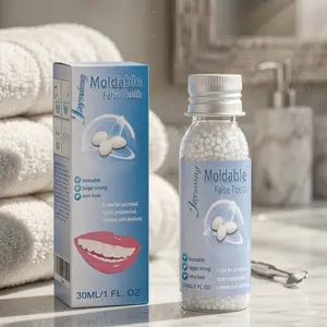 Solid Tooth Filling Material, Dental Repair Wax for Teeth Holes, Temporary Crown Cement, Denture Gap Filler, Oral Care Supplies Pack