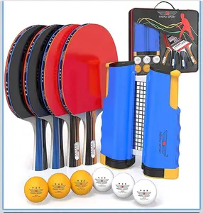 NIBIRU SPORT Professional Ping Pong Paddle Sets - 2 Player or 4 4-Player Set