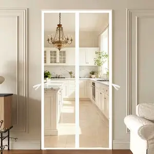 1PC Summer Screen Door - A Fiberglass Bugs Proof Invisible Net with Automatic Closing, Suitable for Home Doors, Balcony Doors, Outdoor Doors | Featuring Strong Magnets with Tap Top Tape, Easy to Install