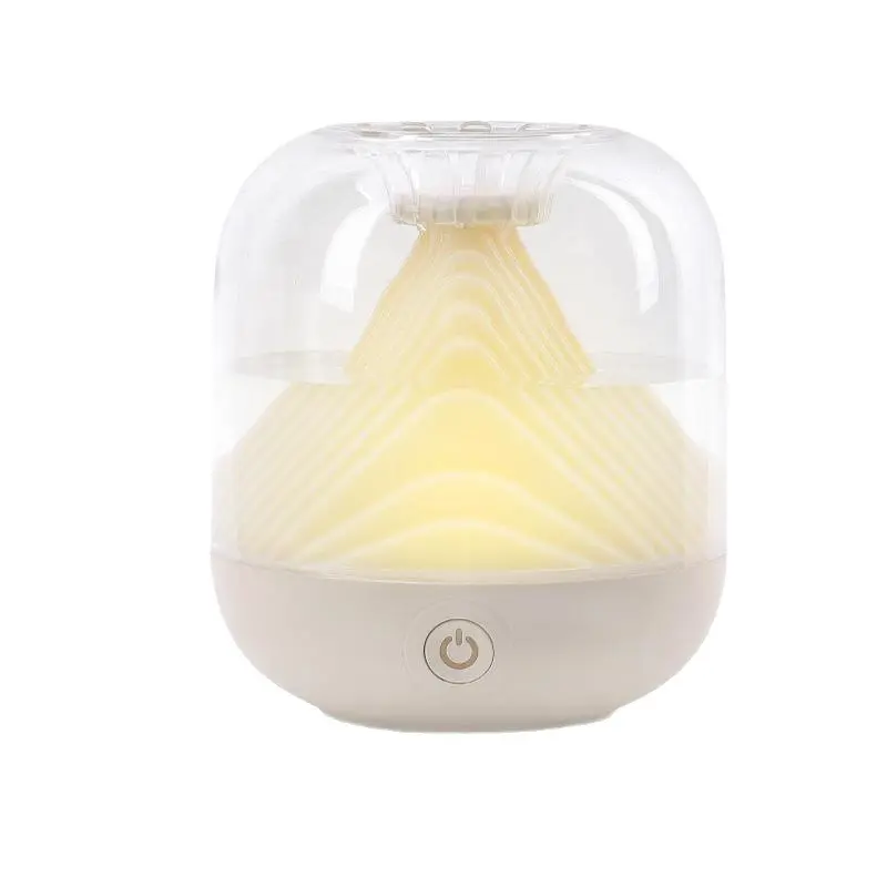 Mini Portable Humidifier - 135*170mm, 700ml Large Mist Output, USB Power Rechargeable Wireless, Decorative Landscape Design, Touch Control, Auto Shut-Off Water Shortage Protection, Space-Saving for Home, Office Use, Dry Skin Relief