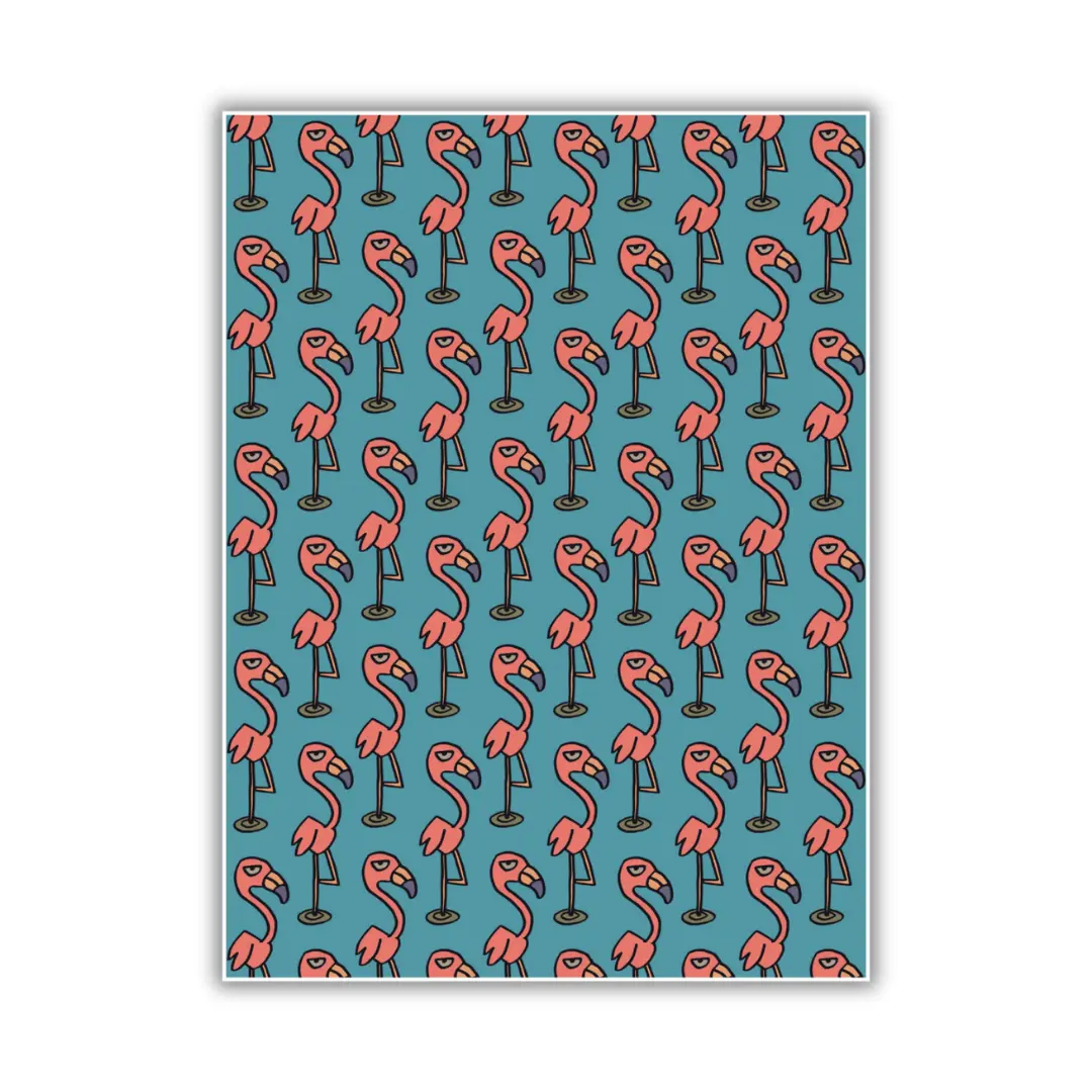 Flamingo Wrapping Paper by Chad Mize