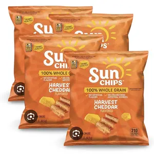 SunChips Cheddar Multigrain Snacks, 1.5 Oz  Size, 4 Bags