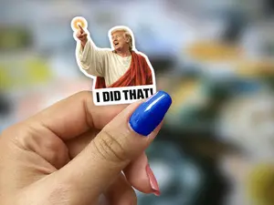 Trump I Did That Stickers, Robed, Gas Pump Price, 25 50 100 Pack