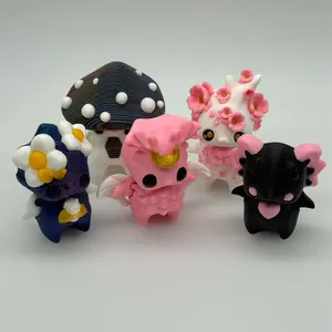 Pixie Buddies 3D Printed Home Decoration Fairies Moth Cherry Blossom - White & Pink Designs with Floral Accents