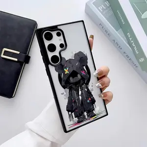 Black Cool Bear Pattern Premium Magnetic phone case applicable for Samsung Galaxy S25 S24 S23 S22 PLUS ULTRA FE durable shockproof protection Privacy Protection Magnetic Phone Case cute nic natalie reynolds mosnovo  protective case
