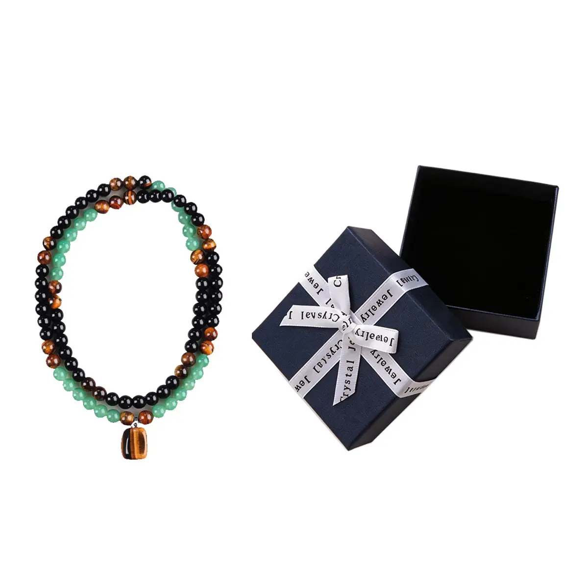 Blue gift box + necklace