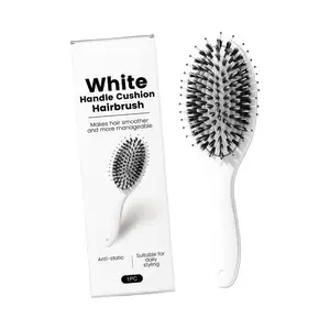 Ergonomic Brush Cushioned Base Scalp Massage Reduces Hair Breakage