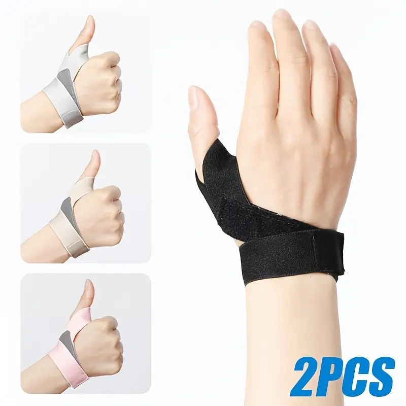 Adjustable Thumb Support Bracelet, Thumbsaver Bandage, Thumb Protector, Compression Wrist Sleeve, Breathable Sweat Absorbent Comfort, Unisex Hand Support Strap