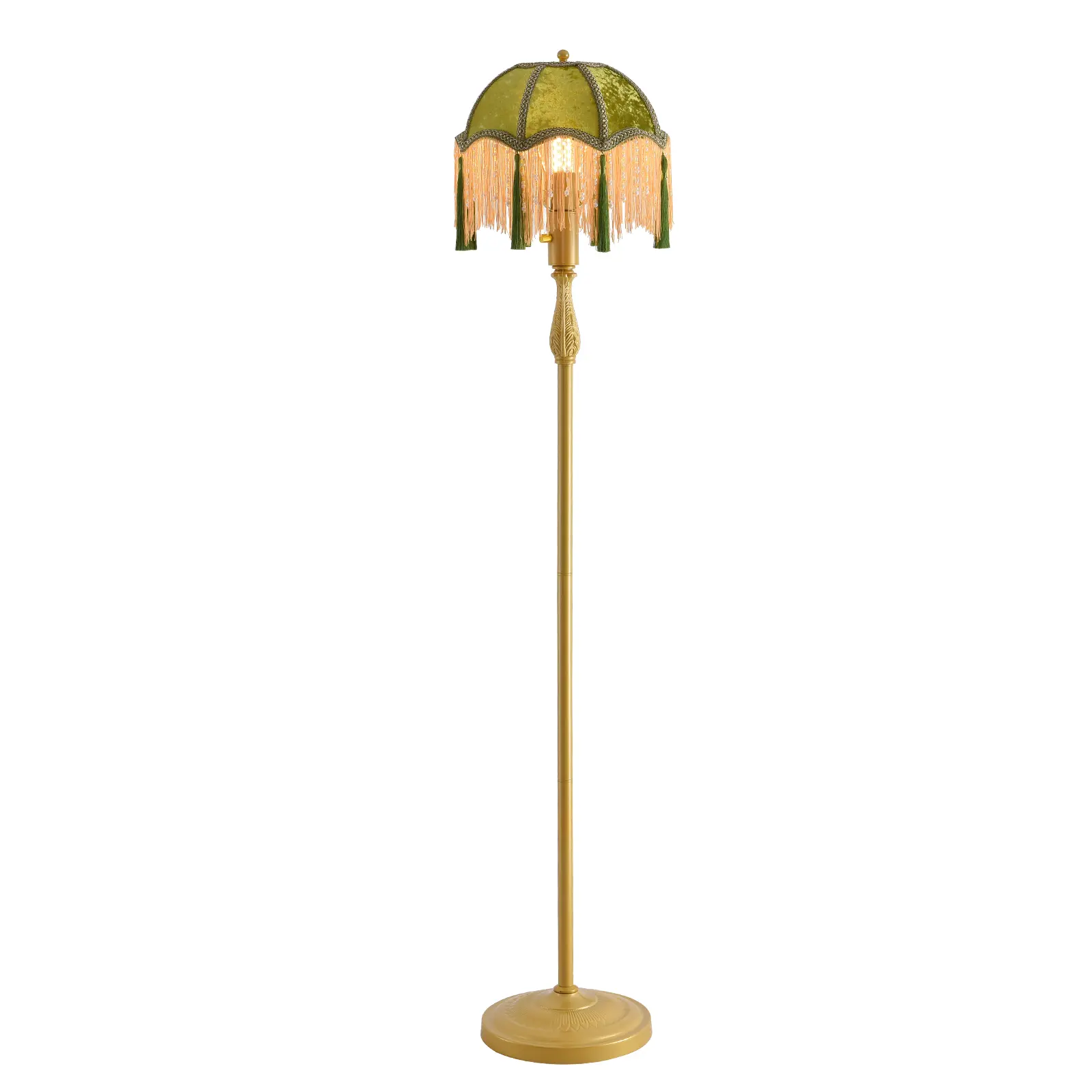 Retro Tassel Floor lamp with Adjustable Light Simple Upright Metal Base LED Night lamp for Room 13”Wide, 62.7”High, Room Inspo, Home Decor, Bedroom Decor
