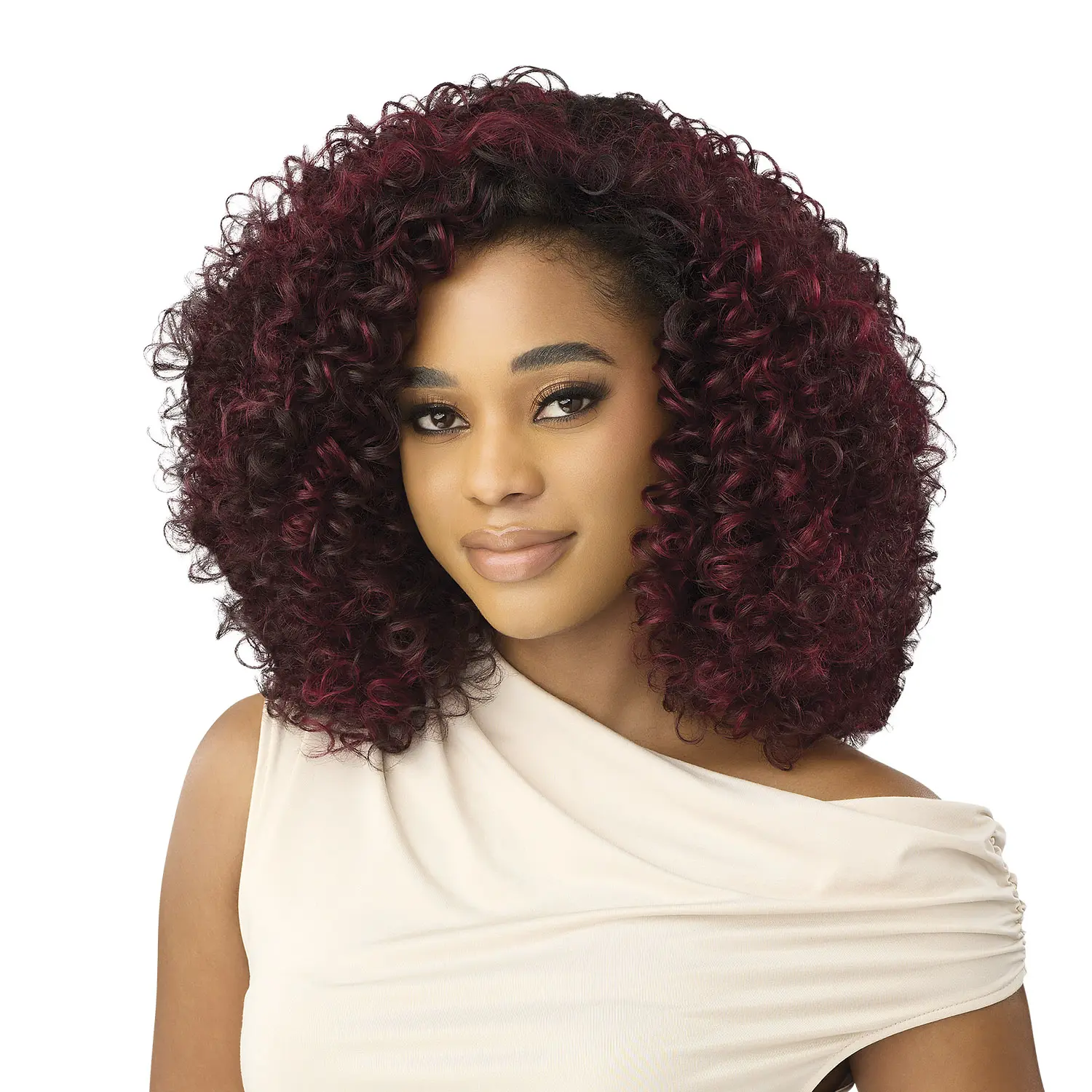 Outre Albany Quick Weave Half Wig - Synthetic Machine-Made Hair Accessory for Black Women, Wigs For Black Women