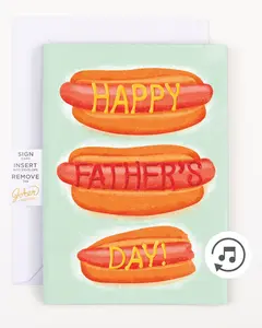 Endless Dad, Dad, Dad, Father's Day Card with glitter