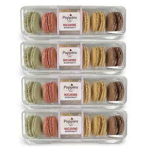 Imported Belgian Quality Macarons, 6 Per Carton, 4 Pack (24 Total)