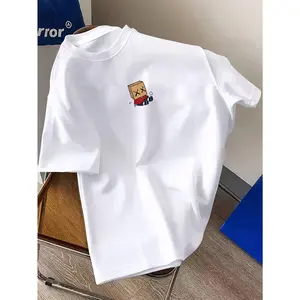 Men and Women Trendy Cute Carton Kids Printed Short Sleeve T-shirt, Comfortable Soft All-match T-shirt