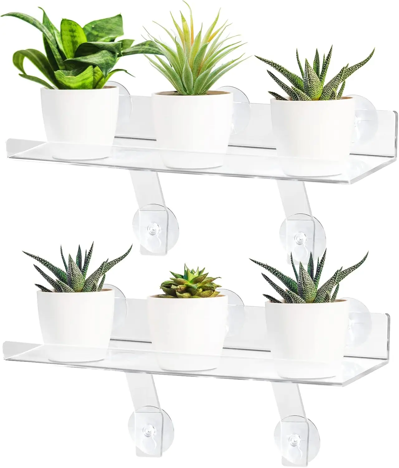2 count  Window Shelf, Window  Shelves with Bracket,15in Transparent  Sill Extender with Suction Cup, Floating Shelf for  Apply to , Seed