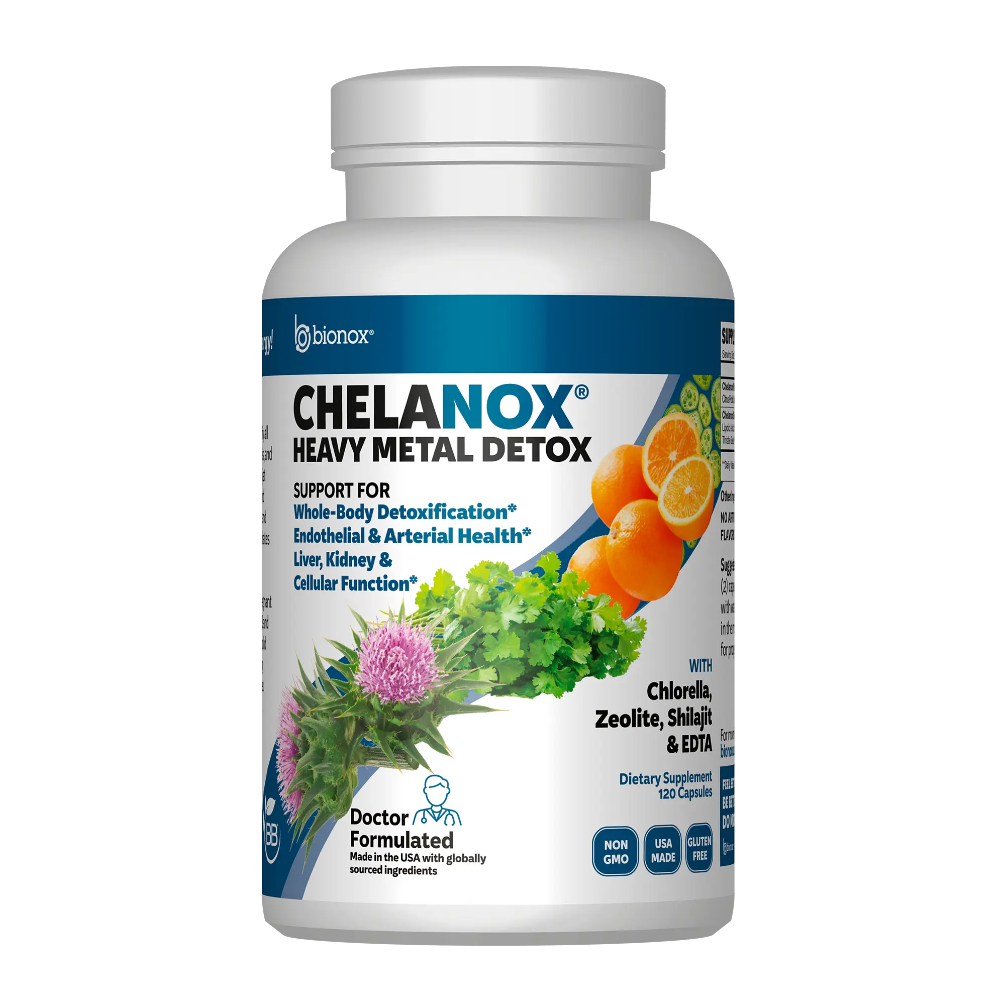 Bionox Chelanox Heavy Metal Detox Dietary Supplement for Healthy Heart, Brain, Liver and Detoxification Support