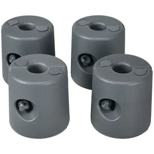 Outsunny Pop up Canopy Weights Set of 4 with Lock Design for Wind Resistance, 104LBS Stably Secure Weights for Tent Gazebo Umbrella, Water or Sand Filled