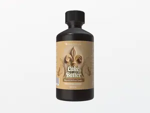 Fleur De Flavor Cake Batter Emulsion – Sweet, Buttery Vanilla Cake Flavor for Baking, Frosting, Ice Cream & Beverages (4 oz)