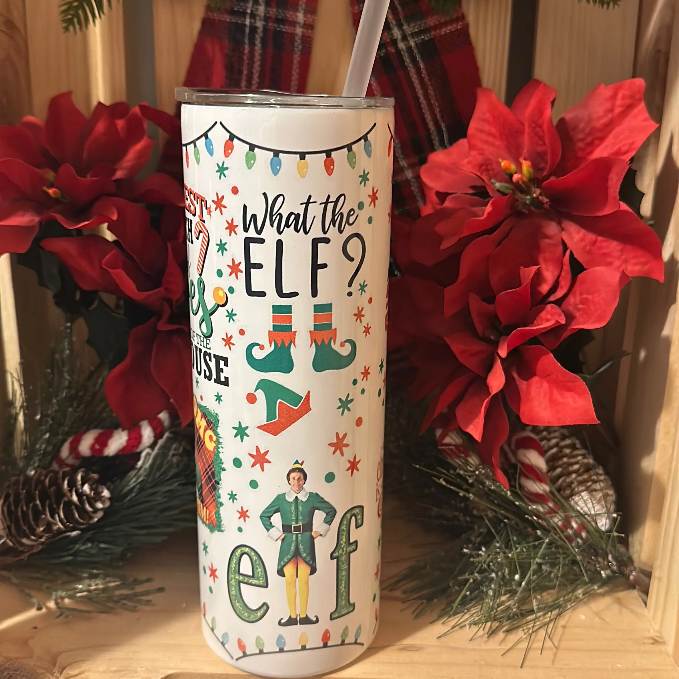 Elf 20oz Skinny Tumbler - Perfect for Your Drinks! - Drinkware, Bottles