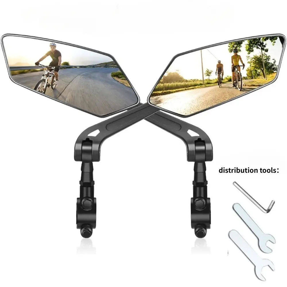 Bicycle Rearview Mirror, 360° Rotatable & Adjustable, Universal Reflector for Electric Vehicles and Motorcycles, Cycling Accessories for Mountain Bikes & Road Bikes, Bike Mirrors