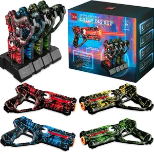 Best Choice Products Set of 4 Rechargeable Laser Tag Blasters, No Vests Needed w/ Docking Station, 4 Settings Best Choice Products Set of 4 Rechargeable Laser Tag Blasters, No Vests Needed w/ Docking Station, 4 Settings