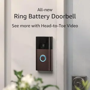 Battery Doorbell, Head-to-Toe Video, Live View with Two-Way Talk, and Motion Detection & Alerts (2024 release), Venetian Bronze