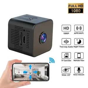 1080P Mini WiFi Hidden Camera with Night Vision & Motion Detection, Portable IP Security Camera for Home Indoor Monitoring, Baby & Pet Cam, Remote Live View via App, Loop Recording, Instant Alerts, Discreet Design for Travel, Office & Dorm Safety Secure