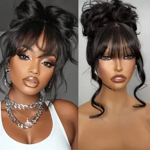 Layer Cut Body Wave With Bang 360 Invisi Strap Lace Frontal Wig Glueless Salon Hairstyles