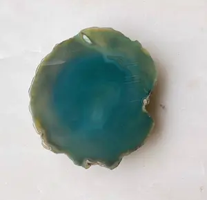 Natural Stone Phone Grip - Green Agate Rock Edge