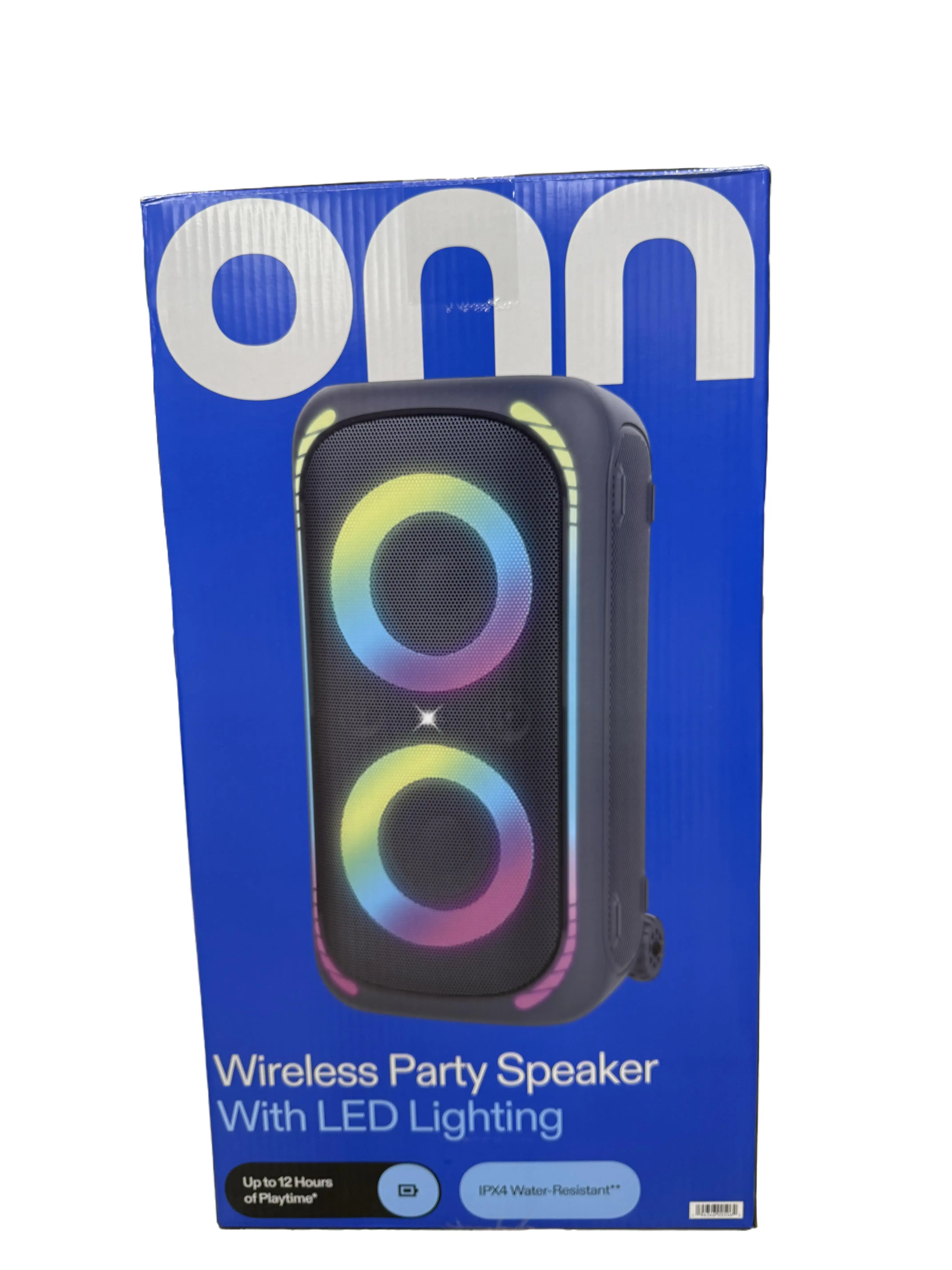 onn Large Party Speaker Gen 2 with LED Lighting onn Large Party Speaker Gen 2 with LED Lighting