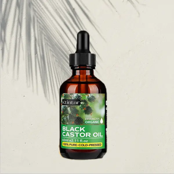 Ktintar Black Castor Oil 1/2/3 COUNT (60g) - Pure, Cold-Pressed for Hair & Skin Hydration