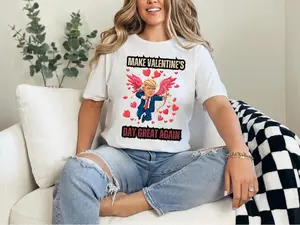 Make Love Great Again Shirt, Funny Trump Shirt,Trump Lover Shirt,Valentine’s Day Shirt, Lover Gift, Republican Shirt, MAGA Valentine Shirt