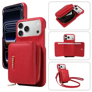 Apple Phone Case Compatible with iPhone Models, Multi-Functional Card PU Protective Cover, Stylish Design & Durable Protection, Crossbody, Accessories, Smartphone, Cellphone, Protector, Shockproof, Casing, Phone Pouch