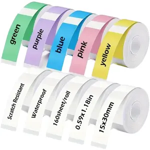 Thermal label paper suitable for D30/d32/p15 printers, with 1600 sheets per pack, high productivity, strong adhesion, and reusability, offering an economical choice for both office and commercial use, Thermal Printing Labels