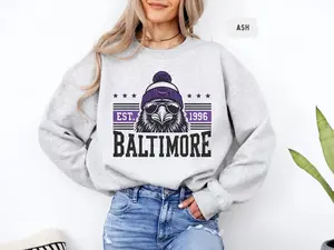BALTIMORE FOOTBALL Crewneck Sweatshirt, Raven.nsSS Sweatshirt, Raveen.sSS Fans Shirt, Retro 1996 Football Sweatshirt, Classic Game Day Sweatshirt, Baltimore Team Fan Gear Sport Sweatshirt