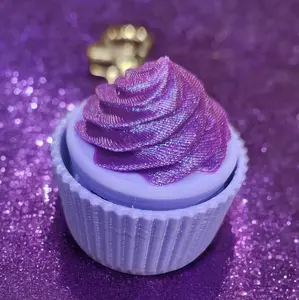 Fidget Clickers Cupcakes Keychain Clip/Bag Tag 3D Printed - Perfect for Stress Relief