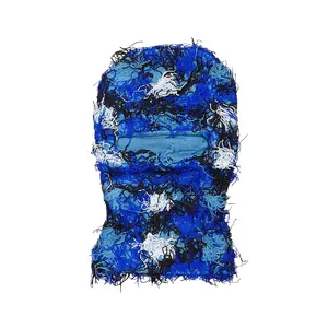 Otto Blue Camo Fuzzy Ski Mask
