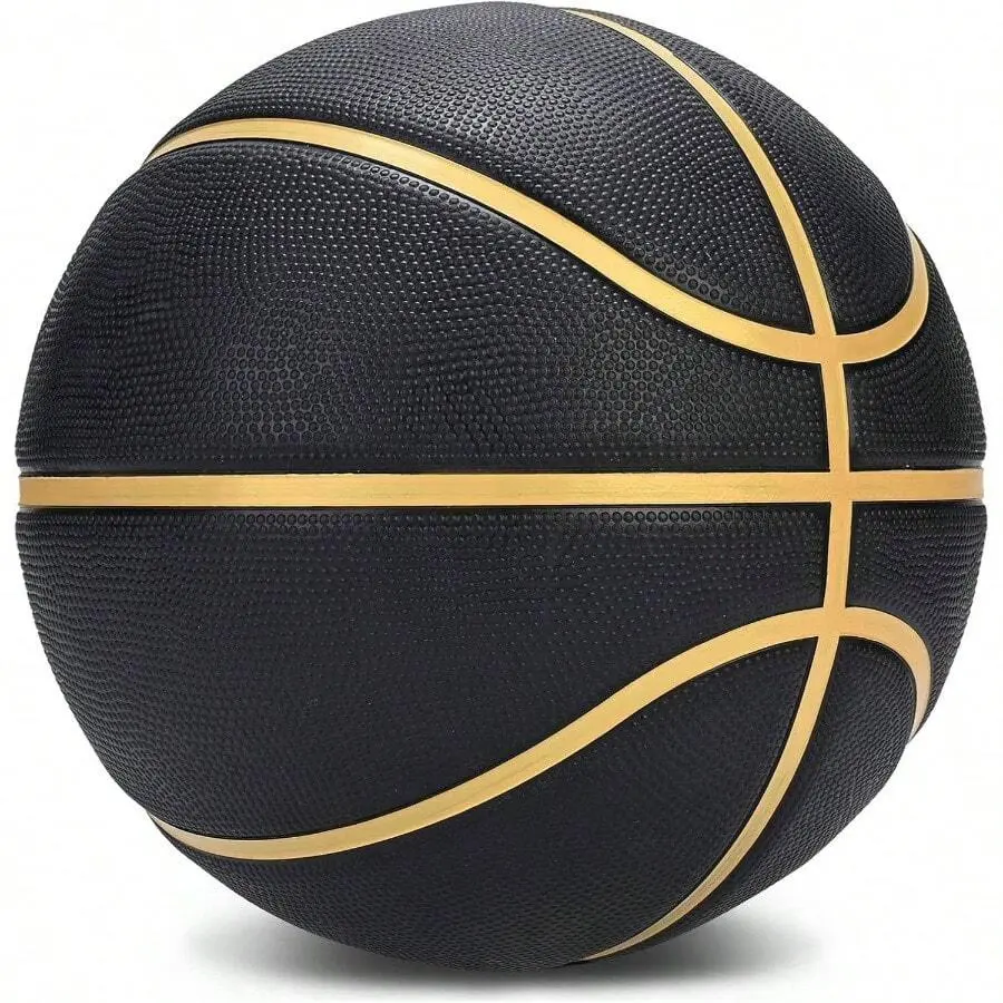 Official Rubber Basketball Outdoor Indoor Mens Basketball Ball Size 3/4/5/6/7 For Kids Youth Teen Boys And Girls Gift Ideas(Without Pump)