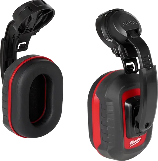 Milwaukee BOLT™ Safety Earmuffs, Adjustable-Fit Ear Protection with 24 dB Noise Reduction Rating (NRR 24 dB)