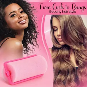 10pcs Large Wave Sponge Hair Rollers, Soft Foam Sleep Curlers, No Damage DIY Hairstyle Tools for Beautiful Curls & Waves, Afro Curl Sponge