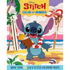Disney Stitch Color-by-Number – Interactive Coloring Book Flexibound