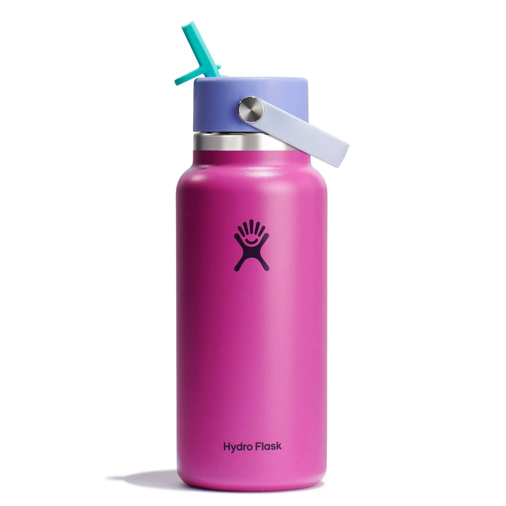 32oz Wide Mouth Flex Straw Water Bottle - Holiday Punch