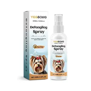 Yegbong Dog Knot Remover Spray, Pet Hair Detangling Cleaning Smooth Fluffy Care Spray, Grooming Essential for Dogs