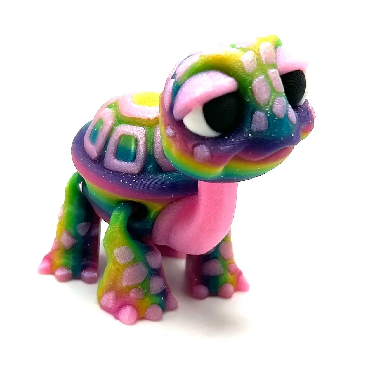 dark sparkle rainbow / pink shimmer 