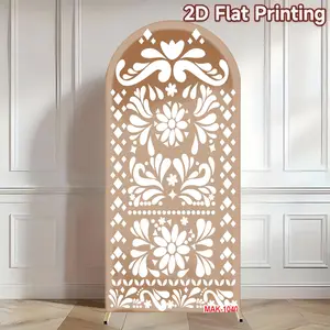 Mexican Festival Arch Background Cloth Single-Sided Print Elastic Fabric Wedding Birthday Party Decoration Backdrop