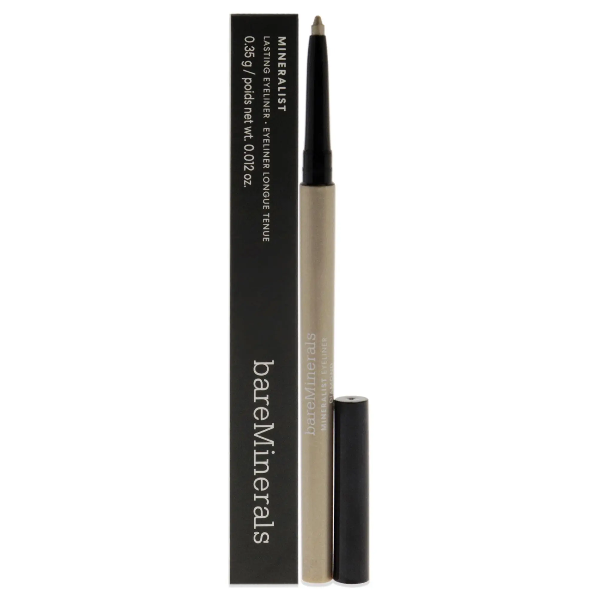 Women's bareMinerals Mineralist Long Lasting Liquid Eyeliner - Diamond Shade, Flawless, All-Day Hold, Precise Application, 0.012 oz