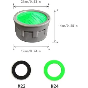 10pcs Faucet Aerator Flow Restrictor Replacement Parts Insert for Bathroom Sink