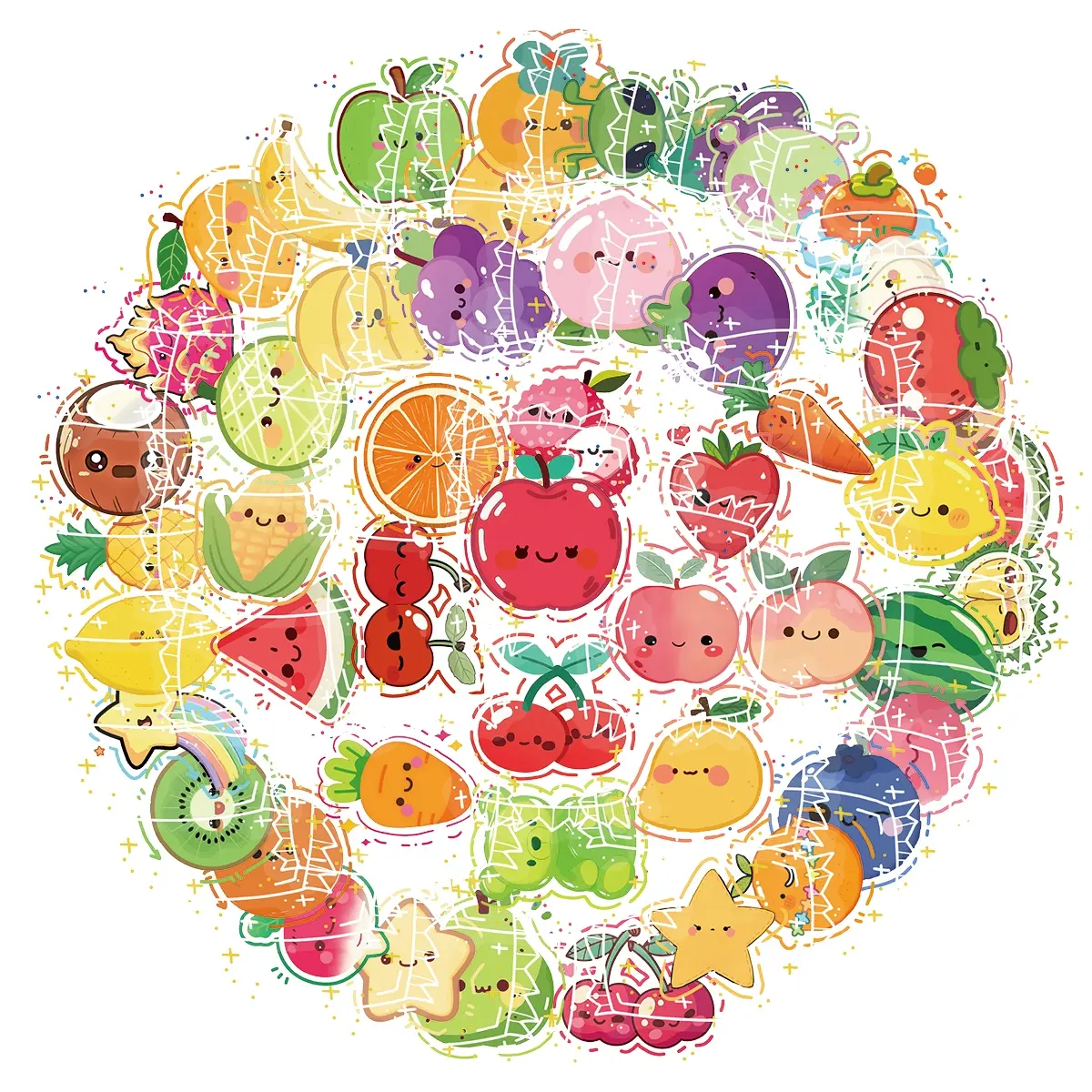 Cute Candy Stickers for Kids 50pcs Sweet Candy Stickers for Water Bottle Waterproof Vinyl Stickers for Scrapbook Journal Laptop Water Bottle Skateboard Guitar Party Supplies Decorative Stickers Fun Stickers Decal Sticker Aesthetic Stickers