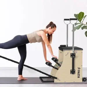 PAETA Pilates Chair with Handles & Resistance Bands, Wunda Combo Chair with Split Pedals, Professional Pilates Equipment for Home & Studio